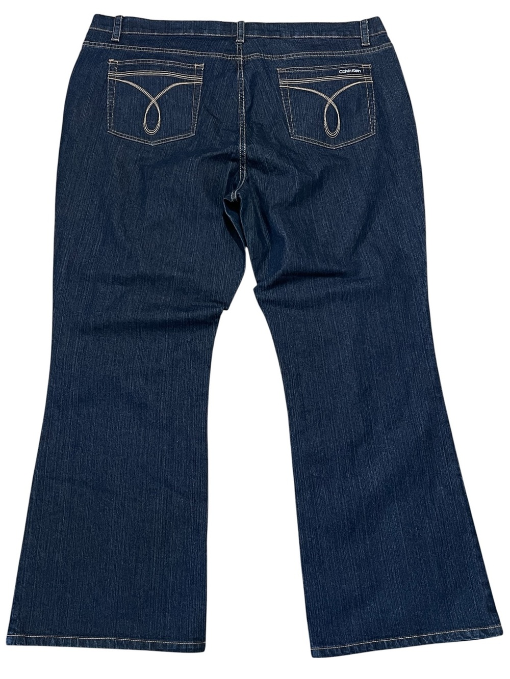 Calvin Klein 24W Flare Leg Jeans Straight Fit Coastal Cowgirl Beach Rodeo Ranch - Picture 2 of 11